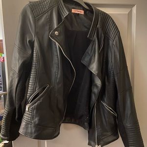 Faux leather jacket